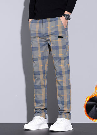 Men's Plaid Casual Pants All-matching