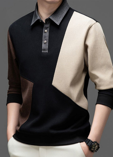 Lapel Sweater Men's Spring And Autumn