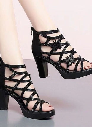 Roman Sandals High Heels Women's Summer