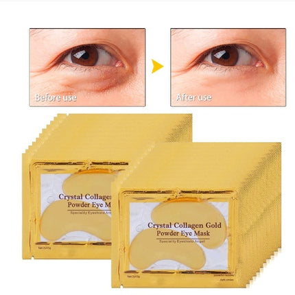 Patchs de collagène en cristal d'or de beauté pour les yeux Masque anti-âge pour les yeux contre l'acné Cosmétiques coréens Soins de la peau