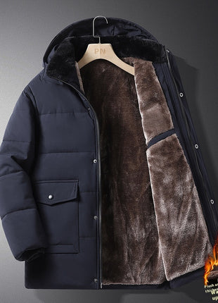 Winter Men's Velvet Padded Thickened Coat