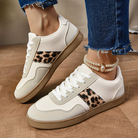 Flat Lace-up Oversized Casual Shoes