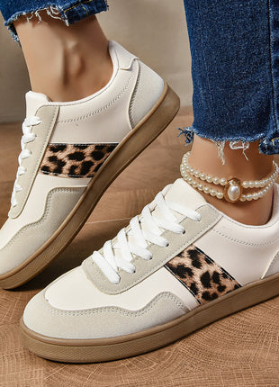 Flat Lace-up Oversized Casual Shoes