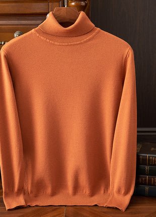 Men's Autumn And Winter Turtleneck Sweater Keep Warm Inner Match