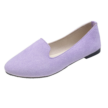 Chaussures plates de travail couleur bonbon pour femmes, nouvelle collection printemps et automne