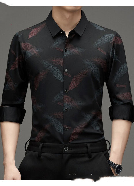 Long Sleeve Shirt Men's Trendy Non-ironing