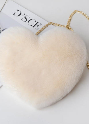 Love Bags For Women Plush Chain Shoulder Bags Valentine's Day Party Bag