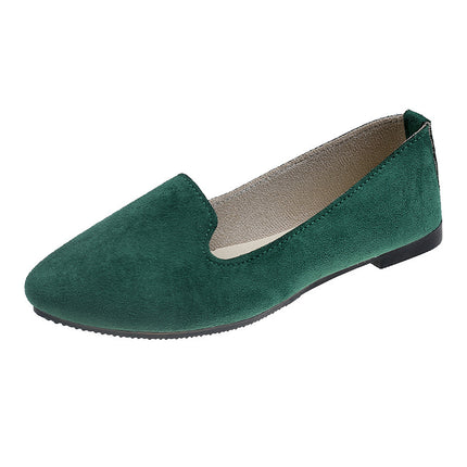 Chaussures plates de travail couleur bonbon pour femmes, nouvelle collection printemps et automne