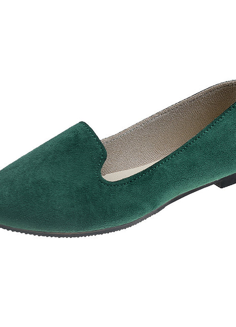 Chaussures plates de travail couleur bonbon pour femmes, nouvelle collection printemps et automne