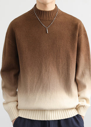 Fashion Personality Gradient Sweater Men