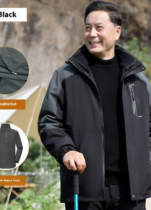 Men's Assault Jacket Fleece-lined Detachable Three-in-one Coat