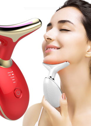 EMS Thermal Neck Lifting And Tighten Massager Electric Microcurrent Wrinkle Remover